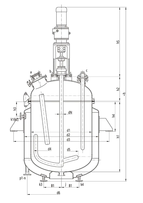 F1500L- F6300L Эмалированные реакторы